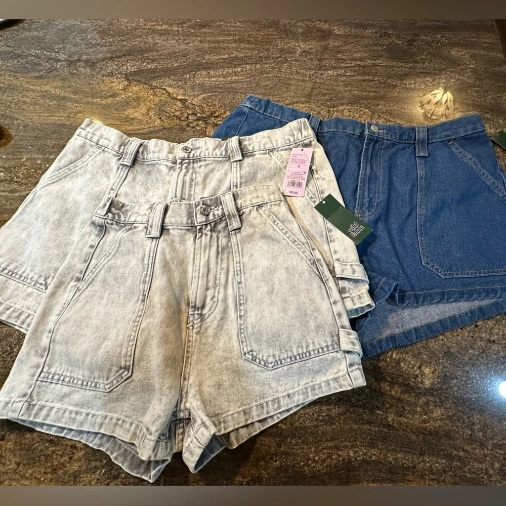 Women’s Wild Fable Super High Rise Utility Shorts Grunge Casual so‎ cute